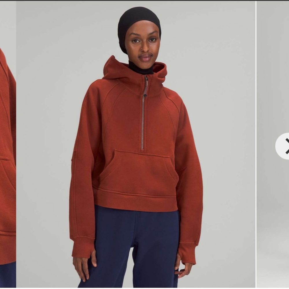 🍋Lululemon Scuba Oversized Half-Zip HoodieDate Brown